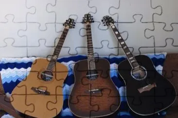 3 Jack Daniels Guitars jigsaw puzzle