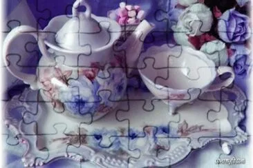 פאזל של Pretty Purple Tea Set