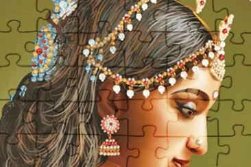 rostro de mujer egipcia jigsaw puzzle