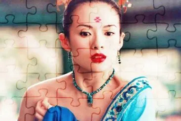 rostro de una geisha jigsaw puzzle