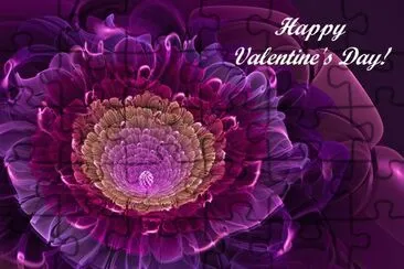 â™¥Purple Happy Valentine Greetingâ™¥