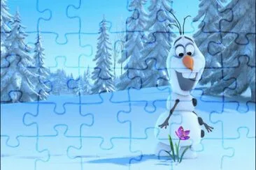 Frozen jigsaw puzzle