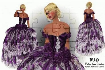 Purple Romance Gown