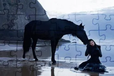 fille cheval jigsaw puzzle