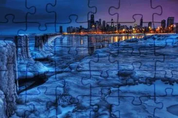 ville en hiver jigsaw puzzle