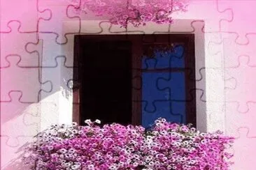 ventana de flores jigsaw puzzle