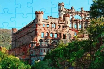 פאזל של Castillo Bannerman. Isla Pollepel, Nueva York