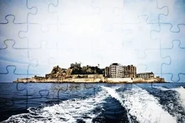 פאזל של Isla de Hashima. JapÃ³n