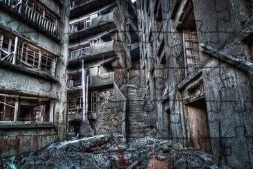 פאזל של isla de Hashima era rica en carbÃ³n