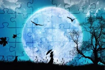 Luna llenaa jigsaw puzzle