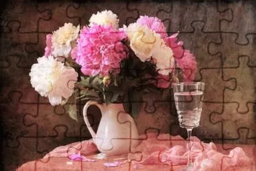 Roses and Wine jigsaw puzzle