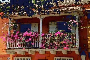 Balcony with Flowers