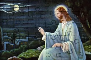 Jesus Praying Over Jerusalem jigsaw puzzle