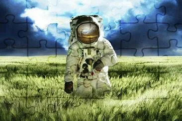 Astronaut jigsaw puzzle