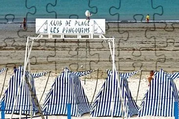 Playa de Dinard (Francia) jigsaw puzzle