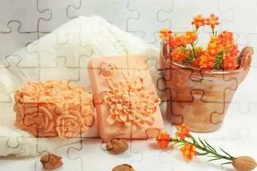 Flor de SabÃ£o cor laranja jigsaw puzzle