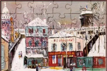 פאזל של maurice utrillo