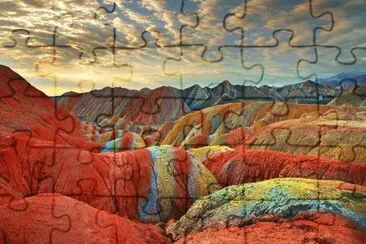 Rainbow Mountains China jigsaw puzzle