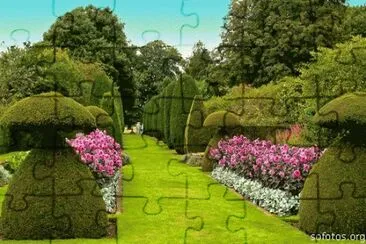 02 abril Caminho no jardim jigsaw puzzle