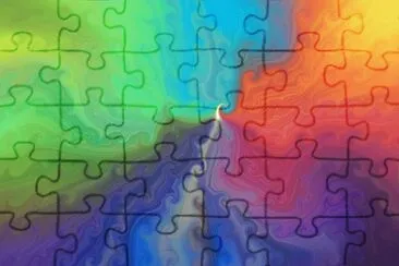 Rainbow colours jigsaw puzzle