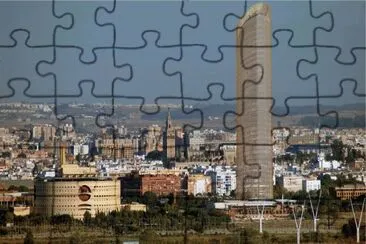 torre cajasol,sevilla jigsaw puzzle