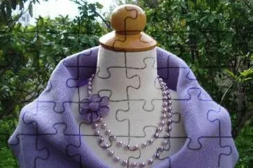 Lavender Pearl Necklace