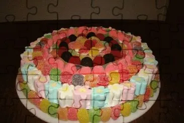 que me apetece esta tarta de chuches jigsaw puzzle