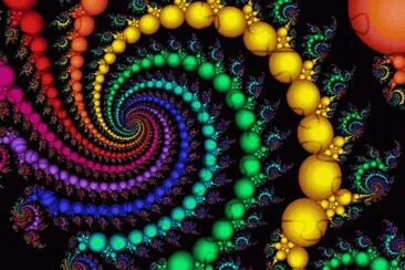 Colorful Swirling Pearls