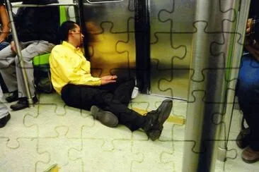 Sucedio en el metro jigsaw puzzle