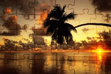 ATARDECER EN LA PLAYA jigsaw puzzle