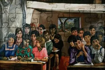 Antonio Berni  "Escuelita rural "