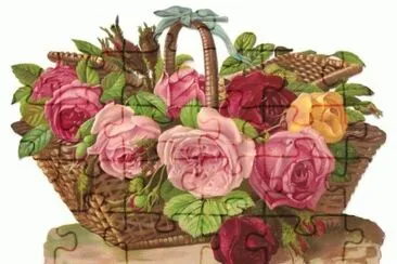 Basket with Roses jigsaw puzzle