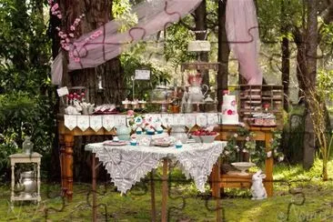 Forest Fairy Party Buffet Table