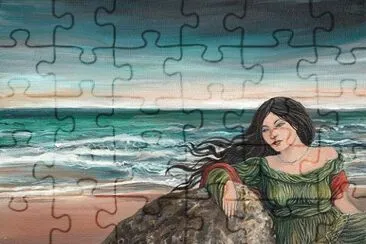 Otohime Japanese Mythology Ocean Goddess jigsaw puzzle