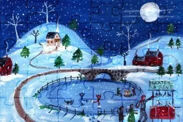 Christmas Eve Skate jigsaw puzzle