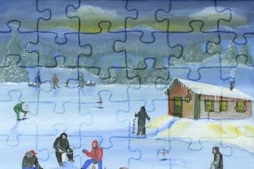 Ice Fisherman jigsaw puzzle