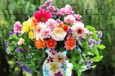 flores no jarro de flores jigsaw puzzle