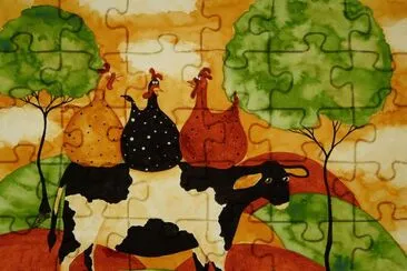 Whimsical jigsaw puzzle