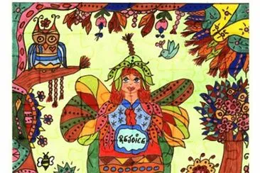 Fairy Folk Art Print REJOICE