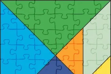 Tangram jigsaw puzzle