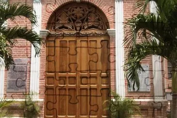 Puerta de la capilla San Miguel, Museo Barqto