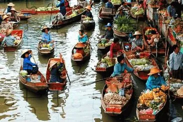 Thailand floating market