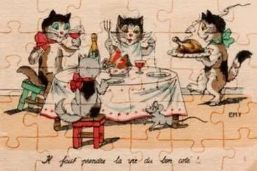 chats Ã  table jigsaw puzzle