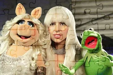 Lady Gaga, Kermit and Miss Piggy