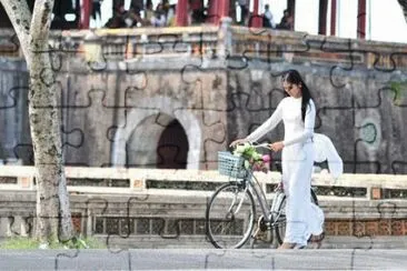 Vietnam Woman in White 2