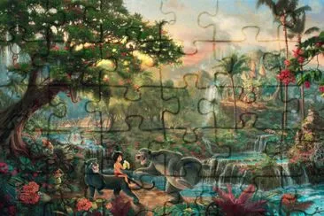 Thomas Kinkade jigsaw puzzle