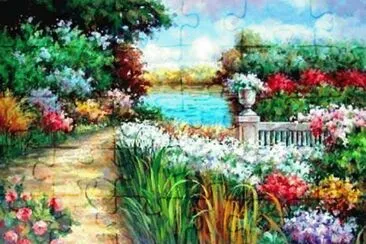 פאזל של garden painting