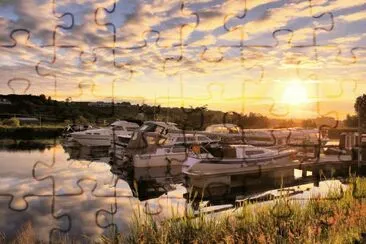 Auchinstarry sunrise jigsaw puzzle