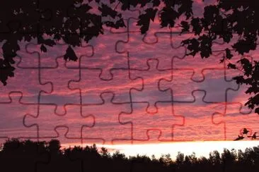 Cool coloured sunrise jigsaw puzzle