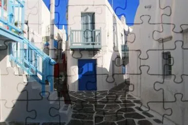 Calles en Grecia jigsaw puzzle